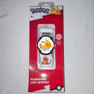 Pokémon Pikachu Flashing LCD Watch with White Band